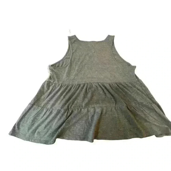 Pink Republic Womens Ruffle Tank Grey Size Extra‎ Large - Picture 1 of 12